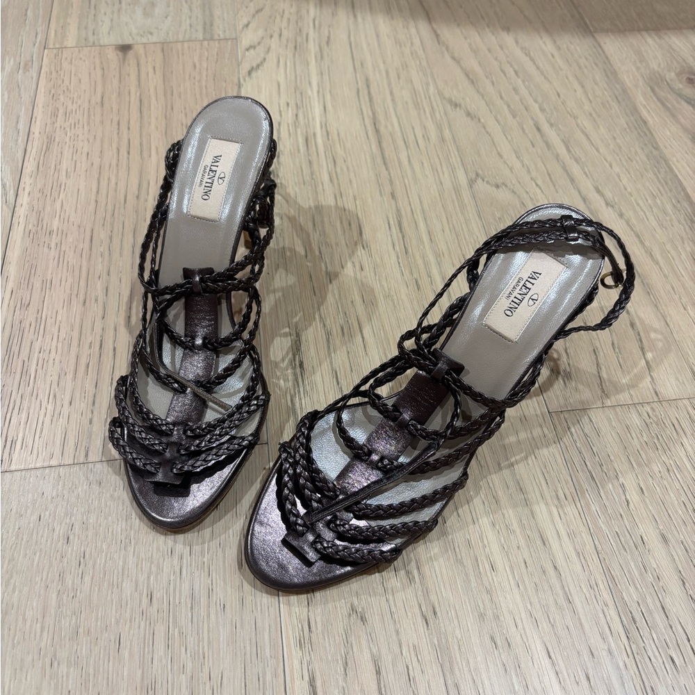Valentino Women's Braided Dark Heels